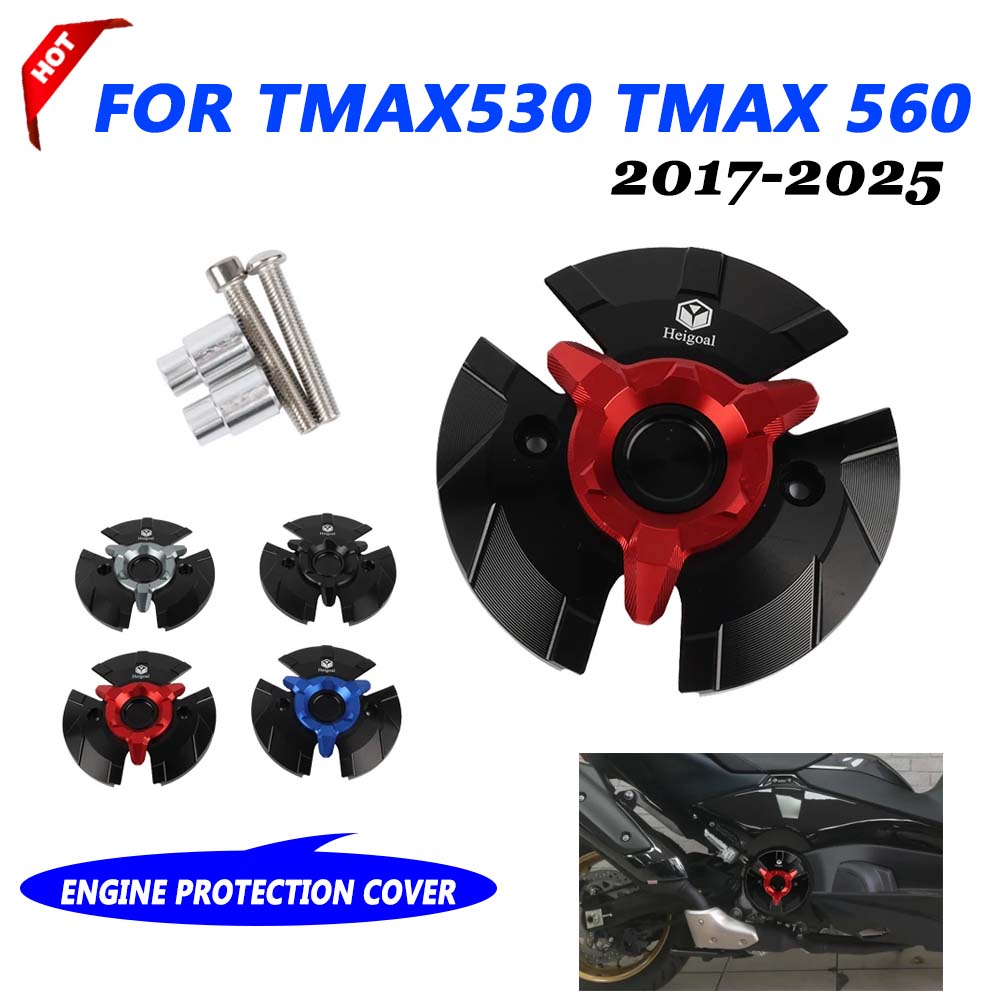 Tech Protect Accessories - 二輪車エンジン用保護ステータカバー,アクセサリー,保護,ヤマハtmax 530,sx,sd,tmax 560,tmax560,tech max,2023, 2024, 2025