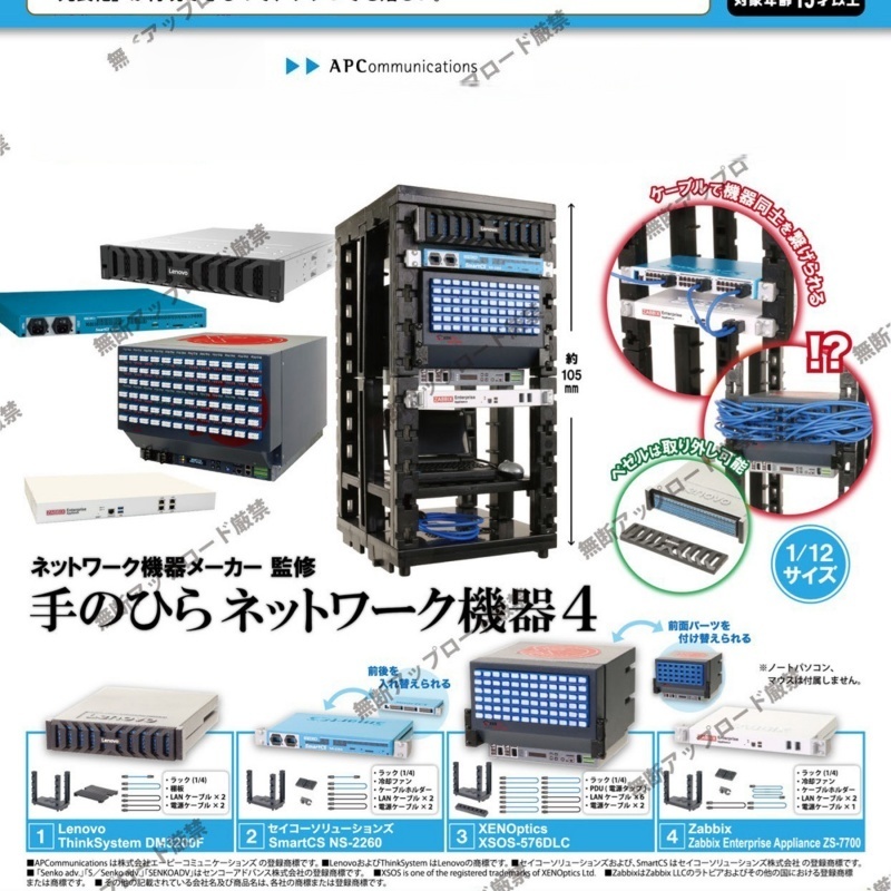 Tech Acc - 本物のターリンエポック Vol.4 1/12 日本スケールミニネットワーク機器モデルおもちゃアニメオタクデスク装飾テックガジェット装飾品