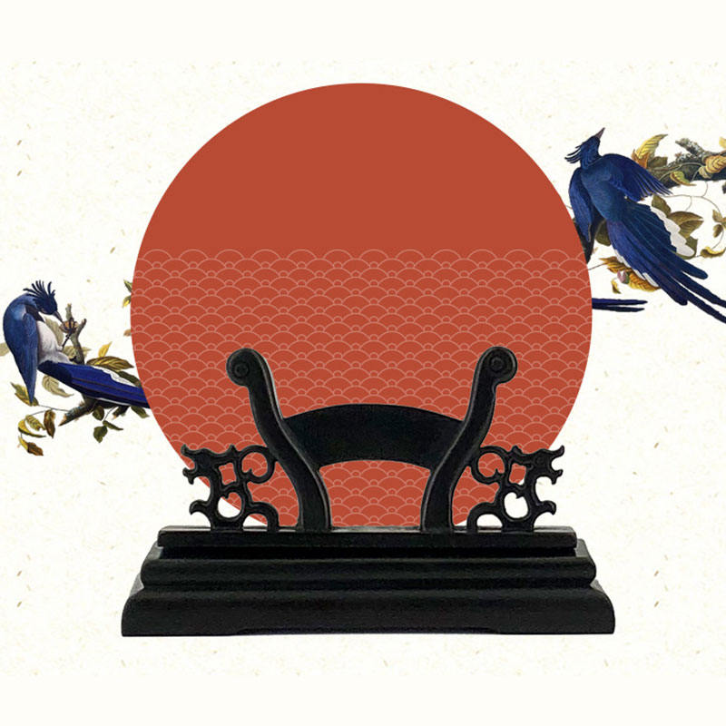 Tech Accessories For Office Desk - ヴィンテージアートスタイル扇子スタンドディスプレイベースホルダー扇子ディスプレイ扇子ブラケットホームオフィステーブル装飾アクセサリー