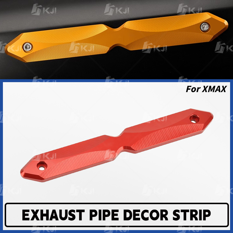 Xmax Tech Max Accessories - ヤマハ XMAX 300/250/125/400/テックマックス排気管ヒートシールドトリムカバーテールパイプ装飾ストリップアクセサリー部品