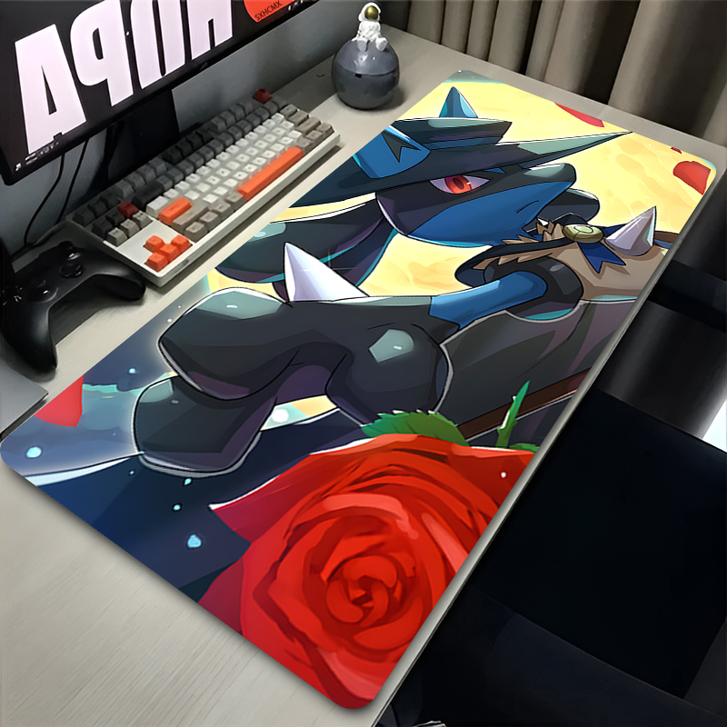 マウスパッドクールアニメ P-ポケモン ルカリオ マウスパッ - Tech Accessories For Office Desk のレビューと価格