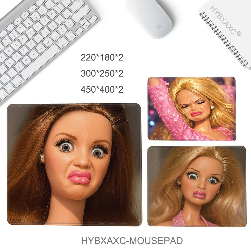 かわいい面白い人形の顔のマウスパッド 40X45 コンピュー - Tech Accessories For Office Desk のレビューと価格