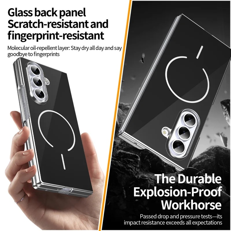 ガラス製マグネット式折りたたみスマホケース Samsung  - Tech Protect Accessories のレビューと価格