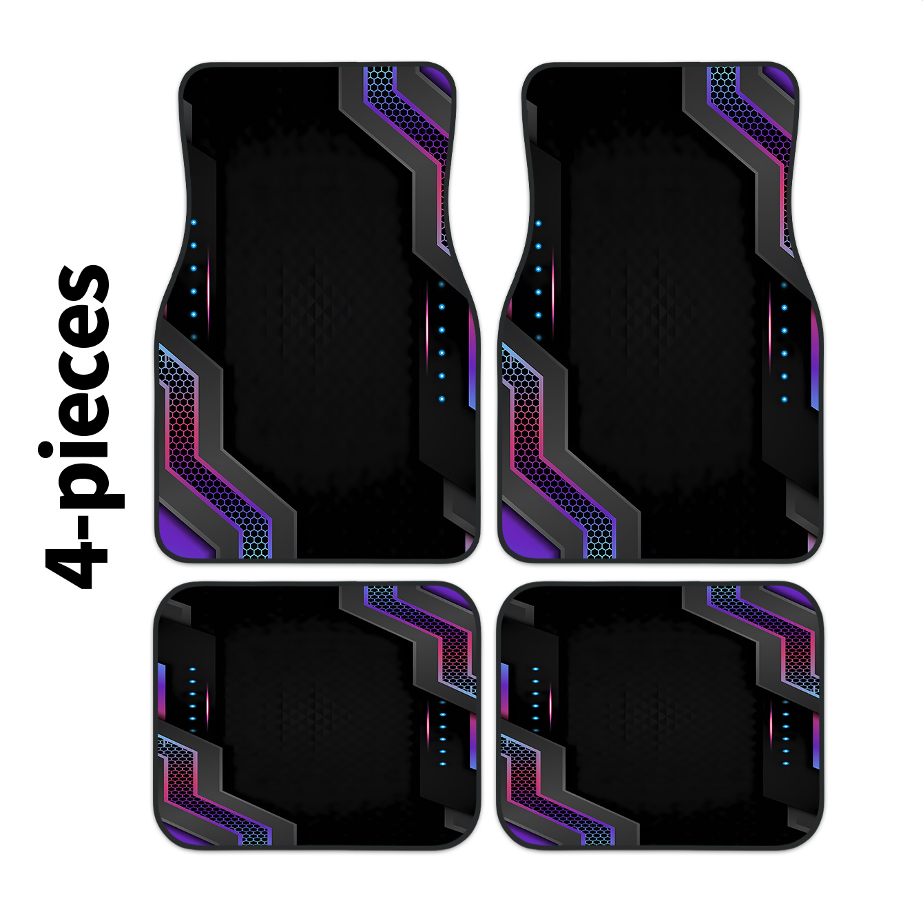 4枚組 2Dハイテクフレームプリントカーフロアマット |   - Tech Protect Accessories のレビューと価格