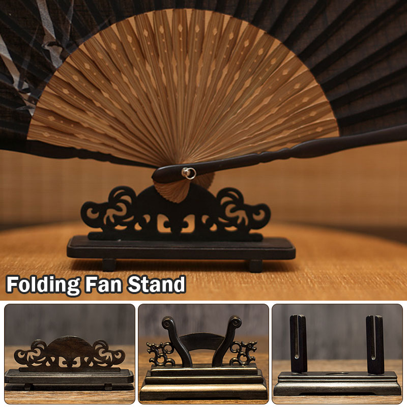 ヴィンテージアートスタイル扇子スタンドディスプレイベースホル - Tech Accessories For Office Desk のレビューと価格