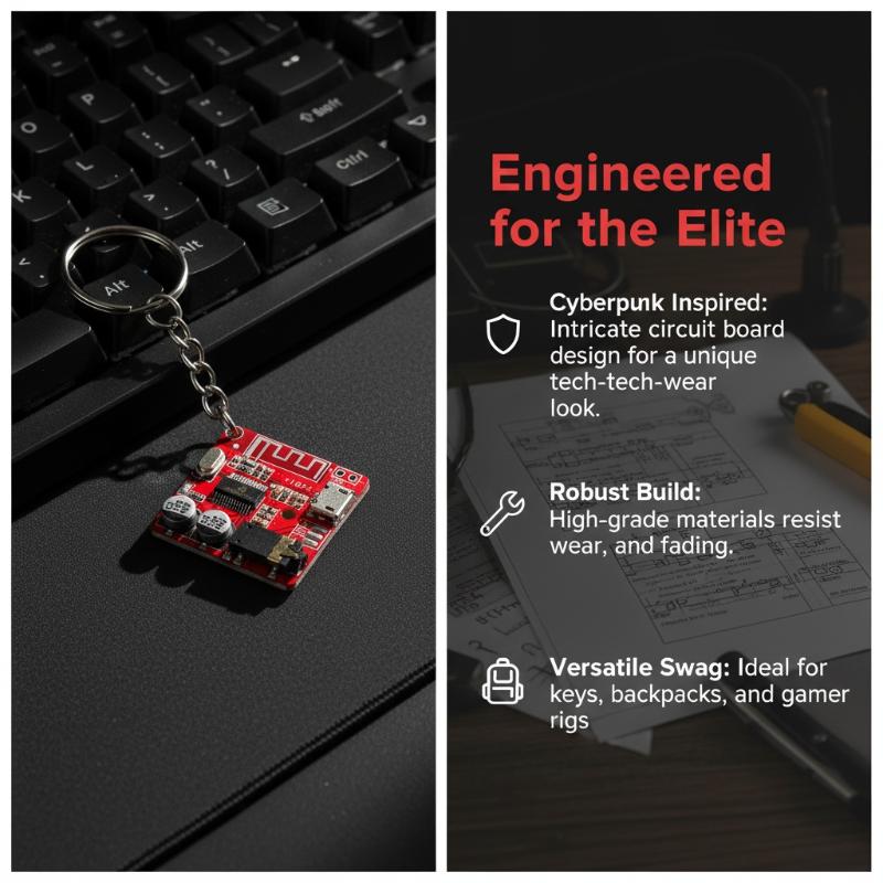 回路基板キーホルダー ミニマリスト レトロ PCB メタルキ - Tech Accessories Key のレビューと価格