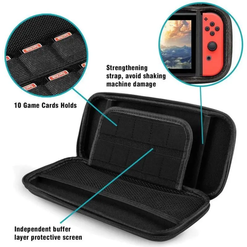 6 で 1 キットバッグニンテンドースイッチアクセサリー E - Tech Protect Accessories のレビューと価格